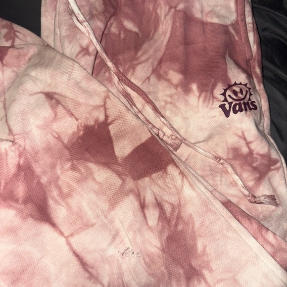 Vans Pink Tie-Dye Sweatsuit Hoodie with Matching Joggers Medium - Picture 8 of 9